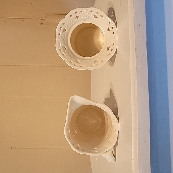 Skye McGhie Cream Lace Fine Porcelain Tea Service Set. - Picture 11 of 16